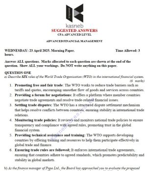 AFM April 2025 Answers