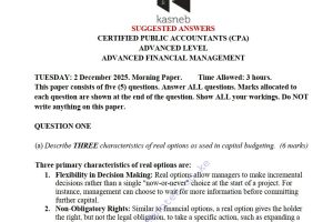 AFM Dec 2025 Answers