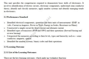 Apply Basic Electronics Pdf notes TVET CDACC Level 6