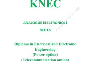 Analogue Electronics I Notes