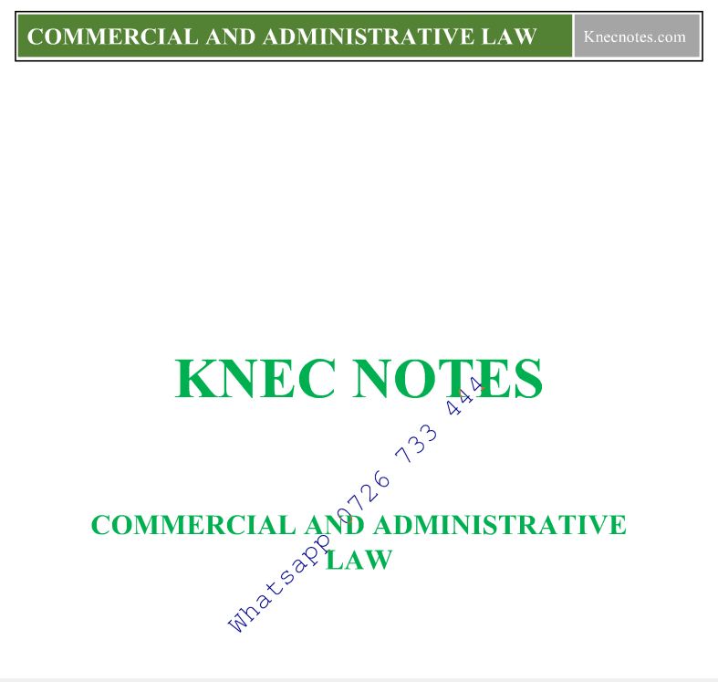 Commercial-and-Administrative-Law-notes