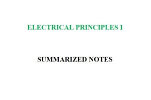 Electrical Principles I Pdf notes KNEC Certificate