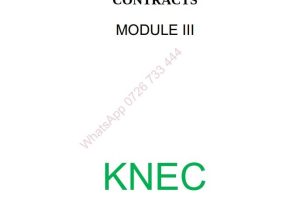 Estimating, Tendering Engineering Services Contracts Pdf notes KNEC