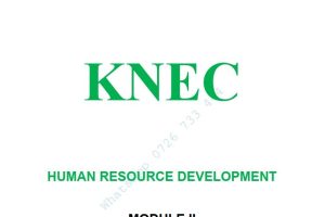 Human Resource Development Pdf notes KNEC HRM Diploma