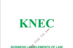 KNEC Business Law/Elements of Law notes