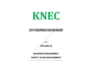 KNEC Entrepreneurship notes