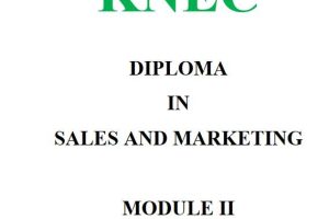 Legal Aspects in Sales and Marketing Pdf Notes KNEC Diploma