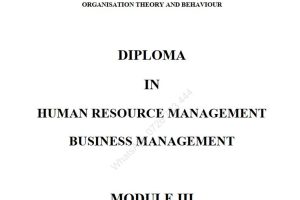 Organizational Theory and Behaviour notes KNEC Diploma