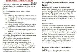Electric Power Generation and Transmission Past Papers Questions and Answers KNECKNEC Pdf