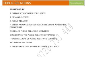 Public Relations Pdf notes