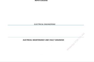 Electrical Maintenance and Fault Diagnosis(EMFD) Pdf notes KNEC Certificate
