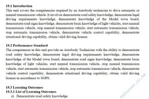 Motor Vehicle Driving Pdf notes TVET CDACC Level 6