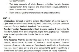 Control Systems Pdf notes