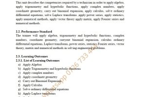 Engineering Mathematics Learning Guide Pdf notes TVET CDACC Level 6
