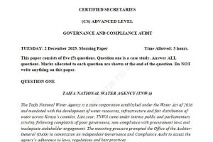 GOVERNANCE AND COMPLIANCE AUDIT DECEMBER 2025