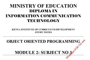 Object Oriented Programming Pdf KNEC notes