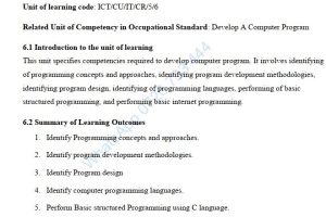 Develop Computer Program Pdf notes Level 5 TVET CDACC