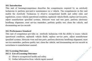 Vehicle Preventive Maintenance Pdf notes TVET CDACC Level 6